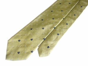 new goods [ including carriage ] Brooks Brothers Brooks Brothers Fleece and Anchor Tie Gold color ground embroidery silk necktie Silk 100% American made 