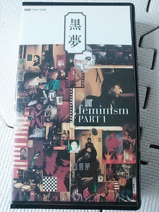 ●邦楽 VHS 黒夢 tour feminism PART1 LIVE ドキュメント 清春 Sads サッズ フェミニズム ビデオ 