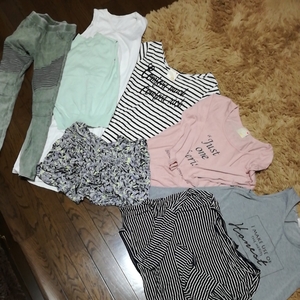 レディース　服　まとめ売り　she mo shelly GU H&M　パンツ　カットソー　シャツ　ニット　ボーダー