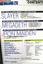 METALLION　VOL.26/ラウドパーク06☆スレイヤー　メガデス　アイアンメイデン_画像2