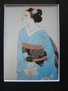 Art hand Auction Hirota Tatsu, [Maiko], From a rare collection of art, New high-quality frame included, In good condition, free shipping, Paintings Japanese paintings Japanese painters Portraits Beauty paintings, Painting, Japanese painting, person, Bodhisattva