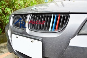 BMW 3シリーズ E90 E91前期 フロントグリル キドニーグリル 艶あり黒 光沢黒＋Mの3色 ABS樹脂製
