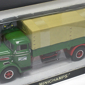 1/43 Minichamps ミニチャンプス [439 070020] Man F8 1953 Canvas Truck-Green/Red「1 of 3.000 pcs」の画像4