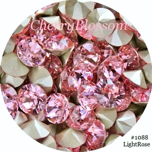 SS29*50 bead * light rose *#1088* Swaro * nails * deco * hand made accessory * Swarovski * tea ton *V cut 