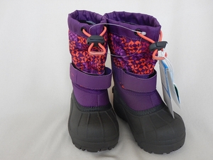 [ new goods ] ( Colombia )Columbia children powder bag plus II print winter boots [bc1327]13cm purple 