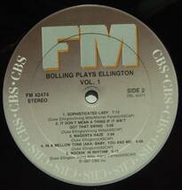 ◆ CLAUDE BOLLING Plays Ellington Music Vol.1 ◆ CBS FM 42474 ◆ V_画像4