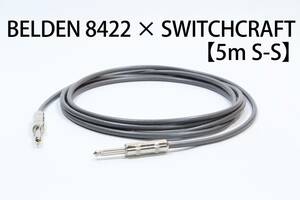 BELDEN 8422 × SWITCHCRAFT[5m S-S] free shipping shield cable guitar base Belden switch craft 