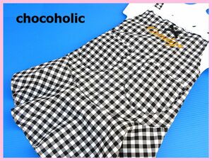 chocoholic/チョコホリック♪【キッズ】ギンガム フリル エプロン(ブラック)新品:ki10