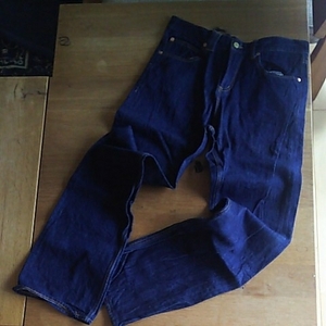 a420 beautiful goods!Bonds & Peacebonz and piece Denim pants dark blue series strut 32 hem worn none!