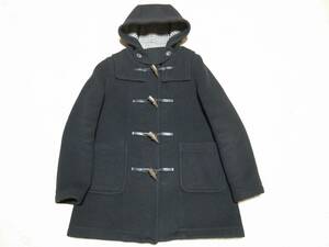  Britain made LONDON TRADITION×SHIPS London tiger tishon× Ships wool melt n duffle coat black black size S