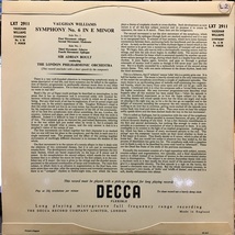 DECCA LXT-2911 ボールト V=ウィリアムズ:交響曲第6番 ウィルキンソン録音 / Boult V=Williams:Symphony No.6_画像2