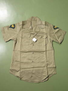 米軍実物　半袖オフィサーシャツ　Ｓ　１９６７年