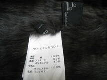 LoLo Collection■ロロコレクション シルク100％ ロシアリスファー ジャケット コート レディース サイズ40_画像8