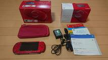 SONY PSP-3000 プレイステーションポータブル ラディアントレッド 中古 箱付き_画像1