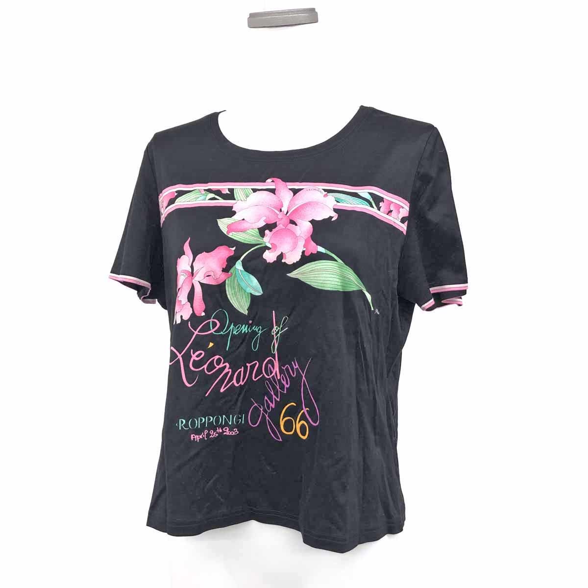 正規販売代理店 美品 レオナール LEONARD 花柄 カットソー Tシャツ