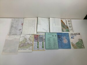 【まとめ】日本国際地図学会機関誌「地図map」添付地図　昭和63年　11枚セット　加治丘陵/群馬/小根山/三ヶ島/地籍/国土【ta01g】