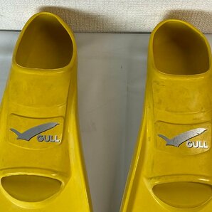 ♪宇都宮店【中古】GULL ガル MEW ミュー FIN GF-2024 サイズMS 24-25cm イエロー スキューバダイビング フィンの画像6