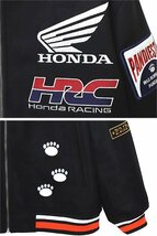 HONDA×PANDIESTA HRC TEAMスタジアムブルゾン◆PANDIESTA JAPAN ブラックLサイズ 592505 パンディエスタジャパン パンダ 本田技研工業_画像2