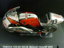 イクソ製品　1/24 ヤマハ YZR-M1 マルコ　メランドリー YAMAHA YZR M1 #33 Fortuna 2003　Moto GP ixo_画像8