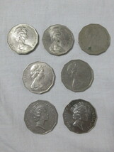 ◆外国古銭　貨幣　AUSTRALIA/オーストラリア 50セント(1970年/71年/76年/82年/83年/94年/98年） 硬貨　合計7枚_画像1