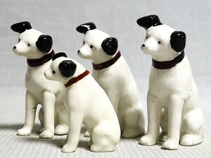 ビクター犬 4点 陶器製人形 ニッパー犬 置物