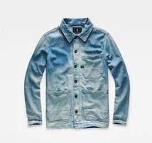 G-STAR RAW　ジースター　BLAKE OVERSHIRT　オーバーシャツ　薄手ジャケット　Sサイズ（M位）　ライトブルー　綺麗_画像1