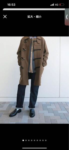 トゥモローランド TOMORROWLAND 18aw メルトン　ダッフルコート　コート　ウール　ブラウン