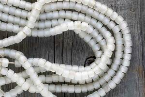 *white hearts beads