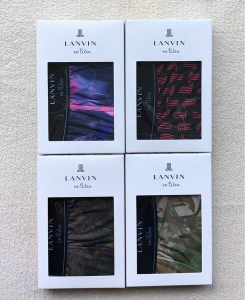 本日迄！LANVIN en Bleu ランバン ボクサーパンツ Ｍサイズ 4枚セット 日本製