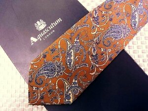 [ stock disposal sale ]* bargain sale *FK0485*[Aquascutum] Aquascutum [peiz Lee pattern ] necktie *