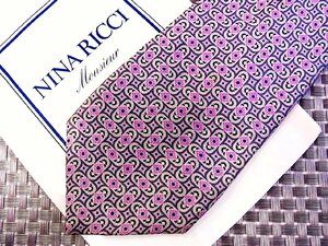 【在庫処分セール】●特売●FK0452●【NINA RICCI】ニナリッチ【デザイン 模様 柄】ネクタイ●