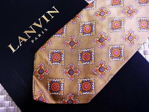 【在庫処分セール】●特売●FK0885●【LANVIN】ランバン【花 デザイン 柄】ネクタイ●