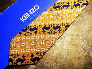 ♪今週の特売980円～♪1098W♪状態並品【KENZO】ケンゾー【動物 デザイン 柄】ネクタイ♪