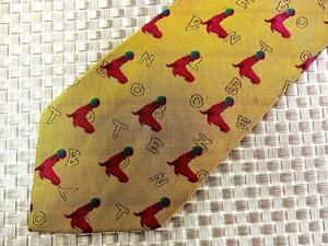 [ stock disposal sale ]* bargain sale *FK1257* Benetton [ embroidery a deer otosei total Logo pattern ] necktie *