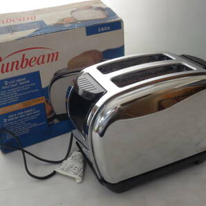 ＤＭ５７２★サンビーム★Sunbeam★USA製★ポップアップトースター★3806★ロジック★レトロ★アンティーク★元箱付き★USED★動作OK★80の画像1