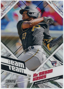 PIRATES三塁▲KE’BRYAN HAYES/2021 TOPPS STADIUM CLUB CHROME BEAM TEAM RCリフ!!