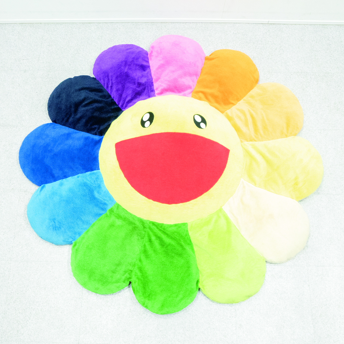村上隆 ヒカル rezard 花 フラワー クッション カイカイキキ 60cm