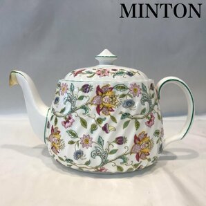 ＭＩＮＴＯＮ ＨＡＤＤＯＮ ＨＡＬＬ ティーポット ミントン ハドンホール グリーン ギフト/252の画像1