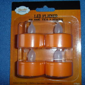 HALLOWEEN LED FLICKER FLAME TEA LIGHT 新品ケース入り 178の画像1