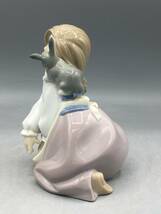 国内発送 希少 リヤドロ ナオ 陶器人形 少女 ウサギ フィギュリン スペイン製 陶器 置物 リアドロ オブジェ レア (9-80-928)_画像6
