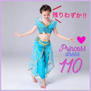 プリンセス　お姫様　仮装 コスプレ ドレス キッズ 110 女の子 衣装 セット テーマパーク 着ぐるみ アラジン　お姫様ごっこ