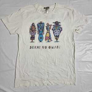 SEKAI NO OWARIセカイノオワリ ツアーグッズ ドーム スタジアムツアー2017 半袖プリントTシャツ