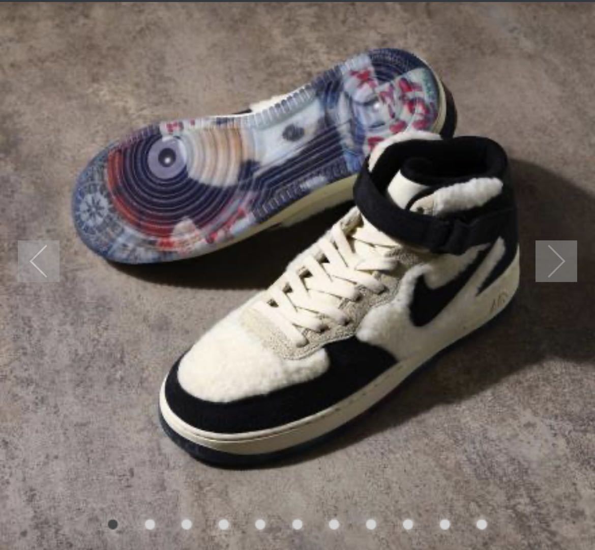 日本で発売 未使用 / NIKE ナイキ エアフォース ミッド315091-011 25