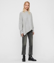 美品 ALLSAINTS オールセインツ ヤク ニット グレー アシンメトリー_画像2