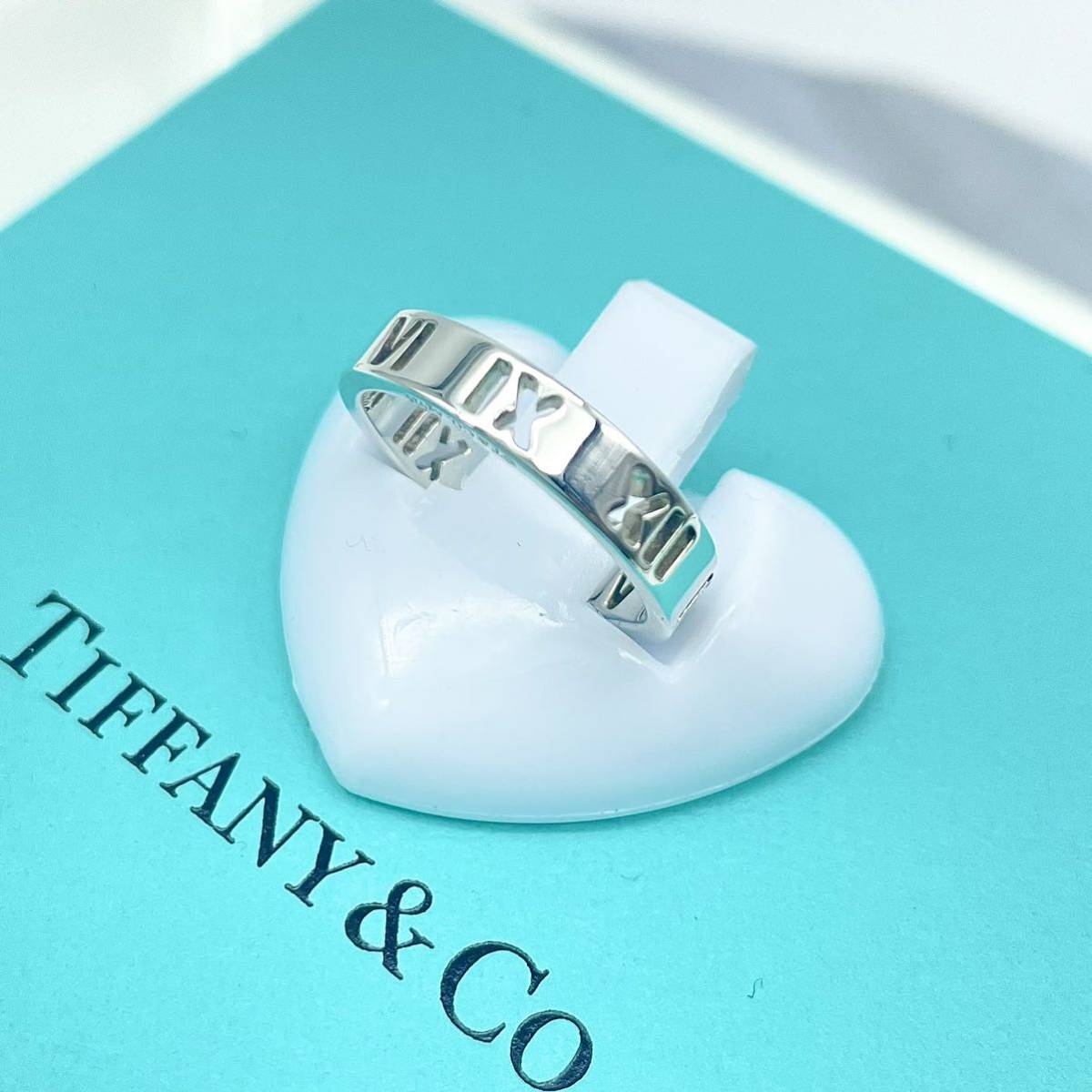 美品】Tiffany & Co. アトラス オープン リング 8号 シルバー