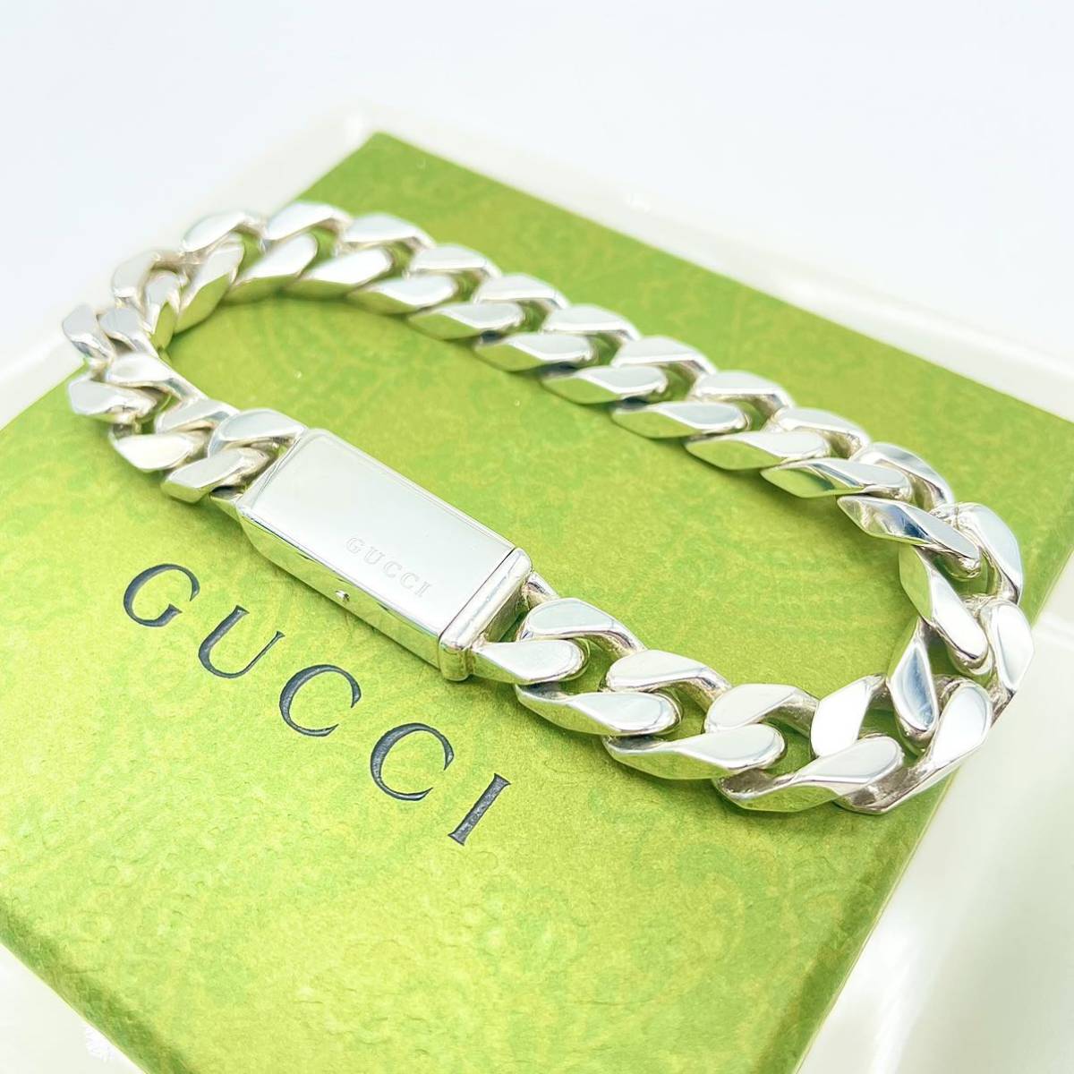 セール期間限定 GUCCI ノット喜平ブレスレット 925 Z-15CO-5794 mail