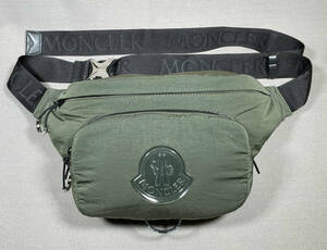 新品 本物 モンクレール MONCLER ベルトバッグ DURANCE　カーキ グリーン バック ウエストポーチ ボディ バッグ ロゴ 肩掛け ショルダー