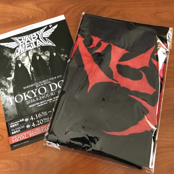 送料無料 ミニポスターおまけ付き 新品未開封品 BABYMETAL 目黒鹿鳴館 限定 フェイスタオル ベビーメタル STAY METAL バルザック BALZAC