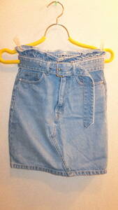 ★H&M★Denim Skirt Size32 エイチアンドエムデニムスカート サイズ32　USED IN JAPAN　 EUR32