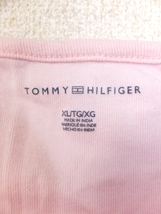 ★TOMMY HILFIGER★Ladies shirts size XL トミーヒルフィガートップス　サイズXL　TOMMY 　USED IN JAPAN　トミー　難有　ピンク_画像2